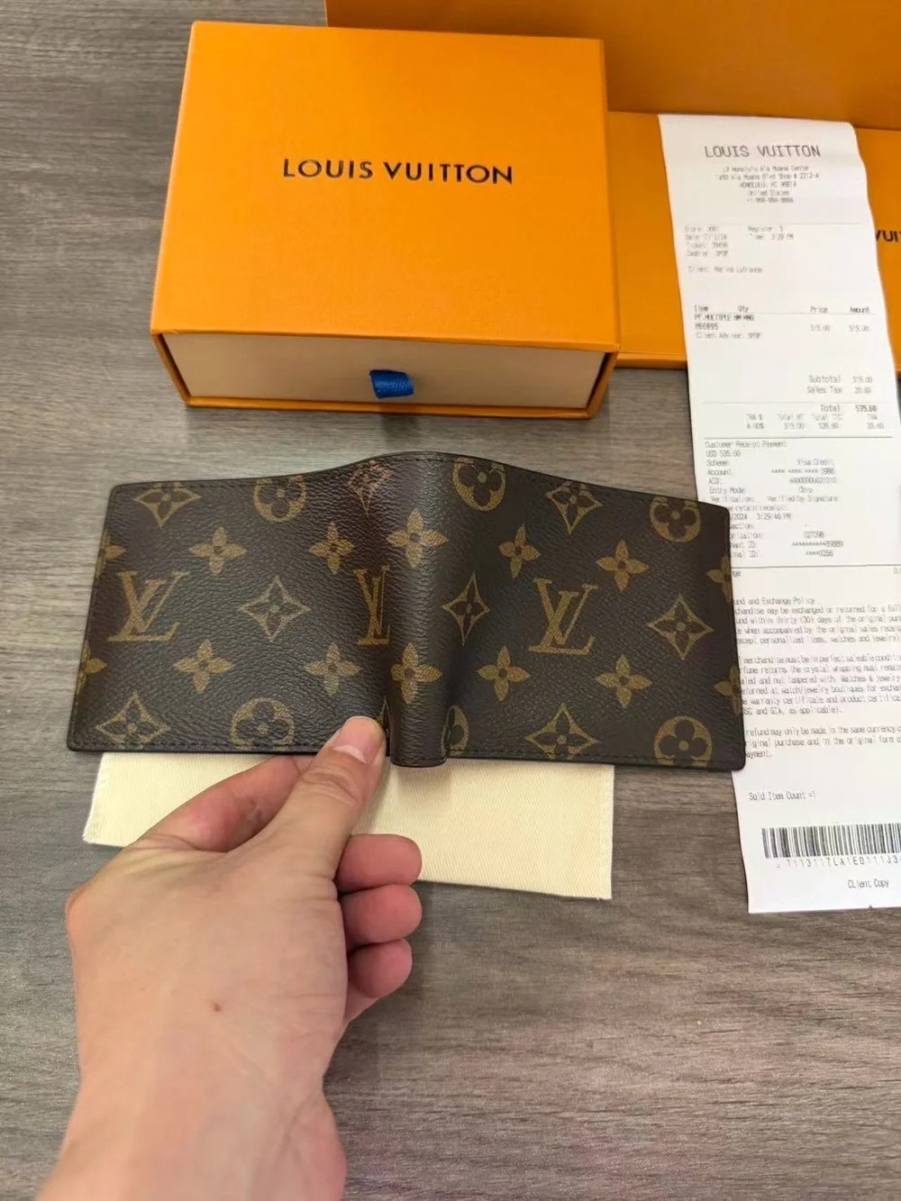 Louis Vuitton Monogram Canvas Wallet - Brown/Gold